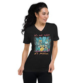 Music Is My Passion Unisex Short Sleeve V-Neck T-Shirt - Beyond T-shirts